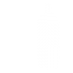 White 2-Liter Soda Bottle Silhouette