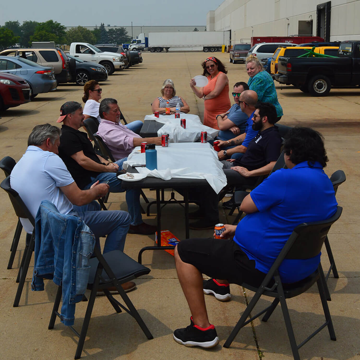 Employees at B-O-F Company Luncheon