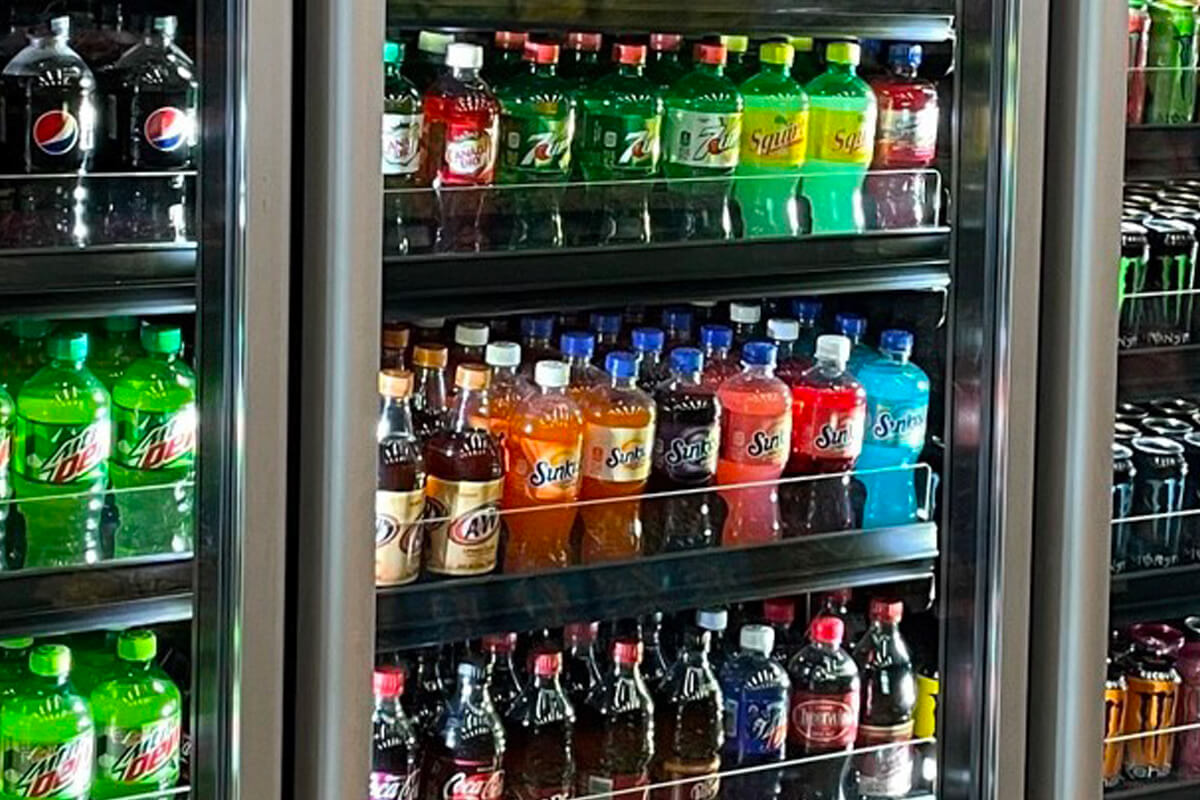 B-O-F Roller System with Bottled Beverages